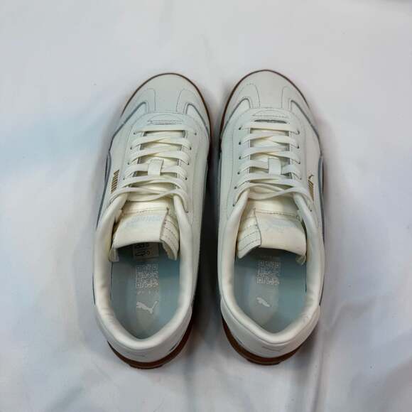 PUMA Club 5v5 Lux White Powder Blue Sneakers Womens 8.5 - Picture 11 of 12